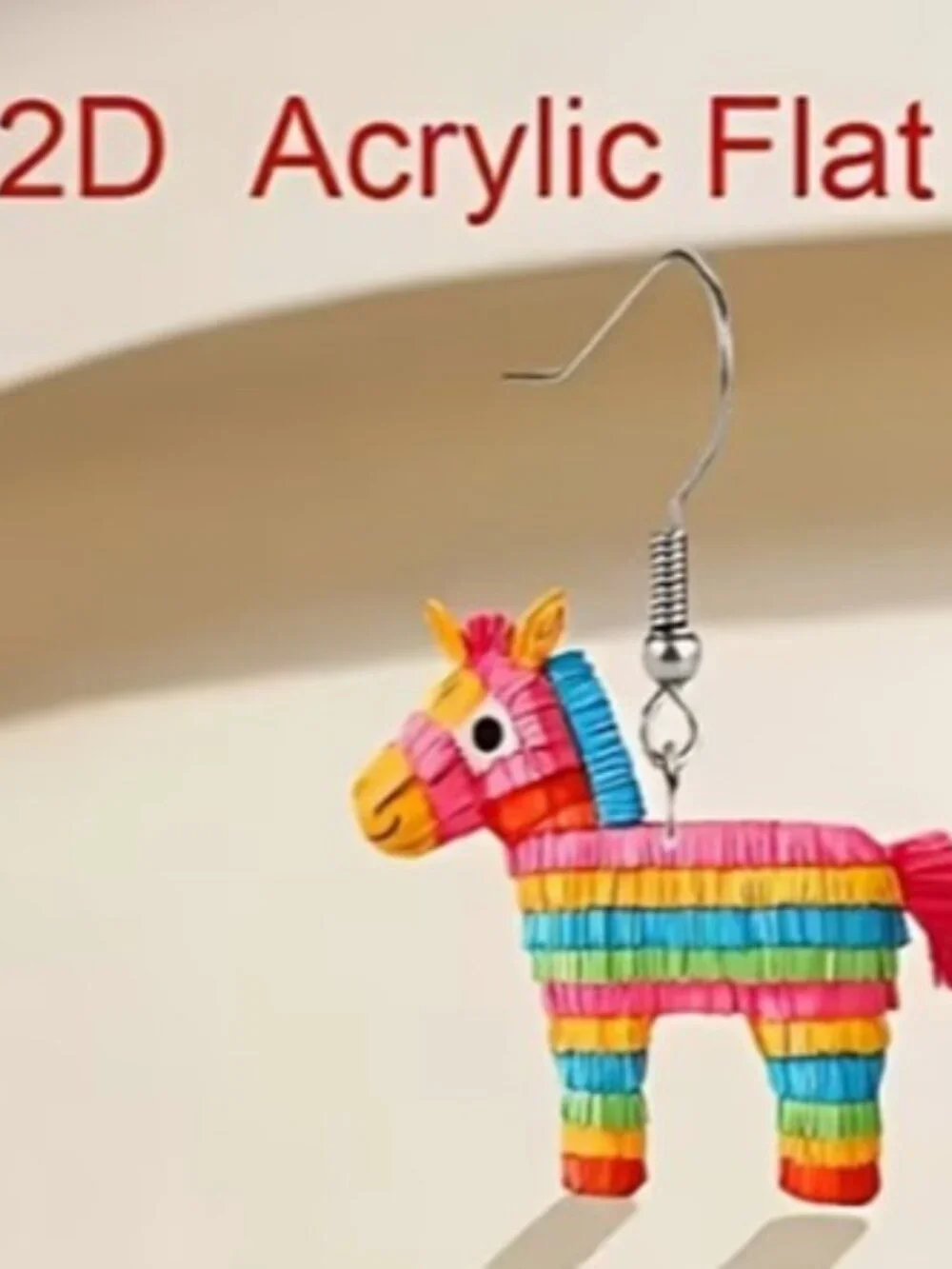 Multi-Colored Pinata Cinco‎ de Mayo Dangle Earrings (BRAND-NEW & SUPER CUTE!)